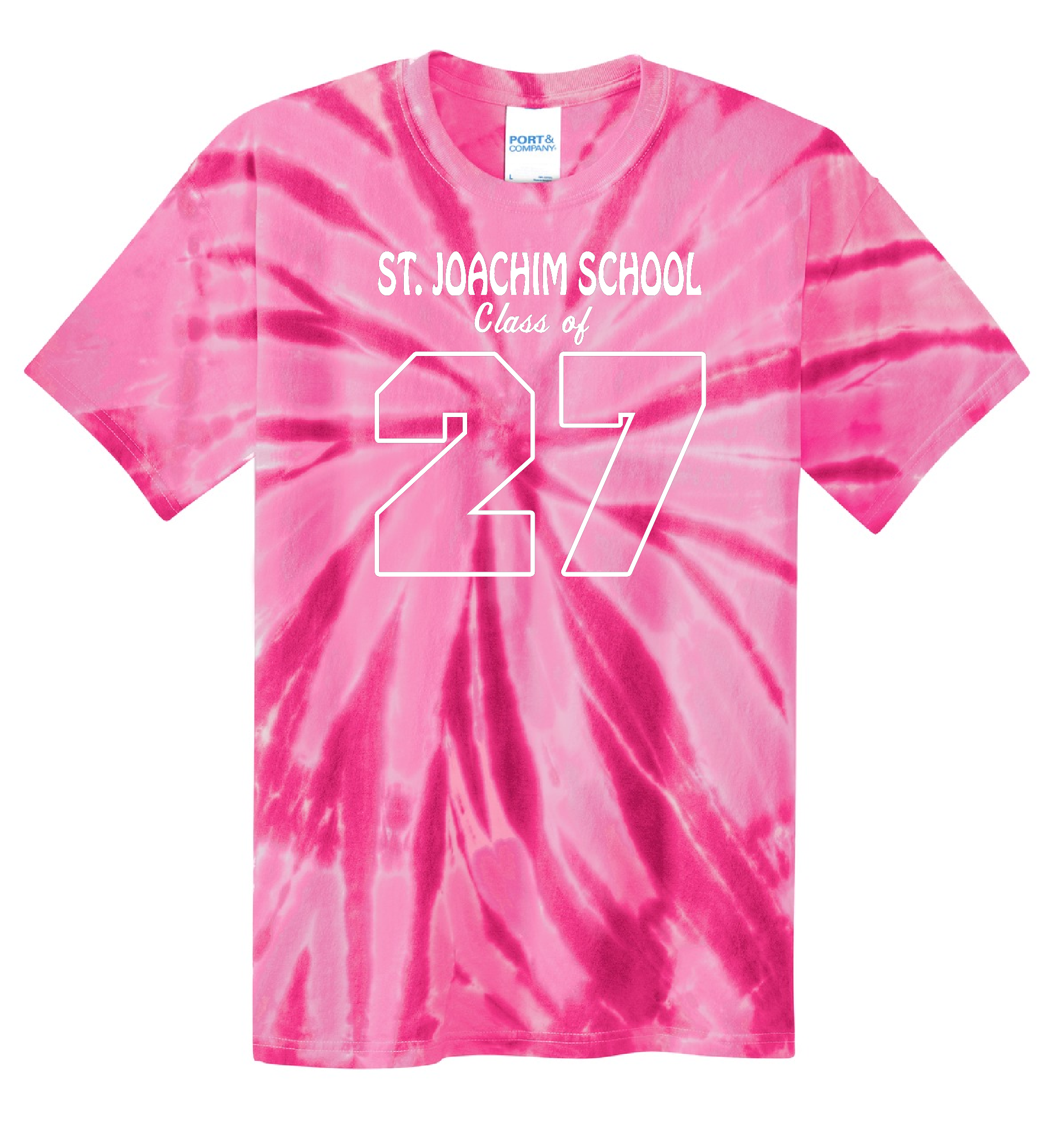PINK CLASS OF 2027 Signature T-shirts