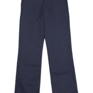 Boys Navy Twill Pants with Elastic